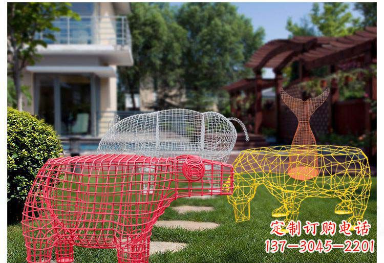 辽阳精美不锈钢铁艺动物雕塑