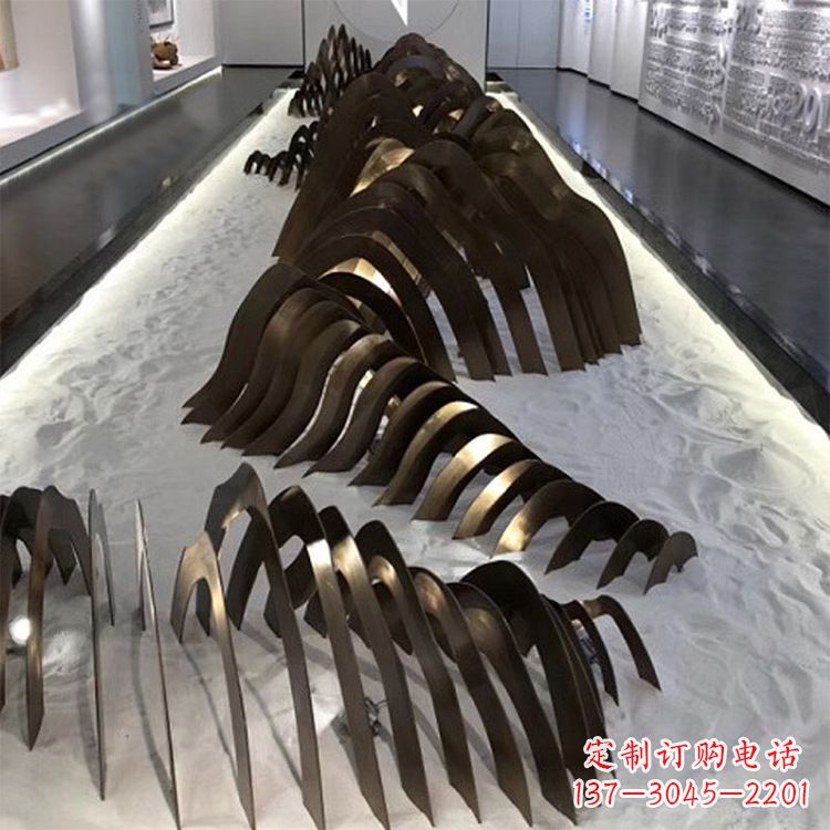 辽阳不锈钢铁艺假山雕塑让自然风景回归