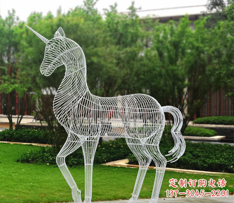 辽阳不锈钢马雕精美艺术品