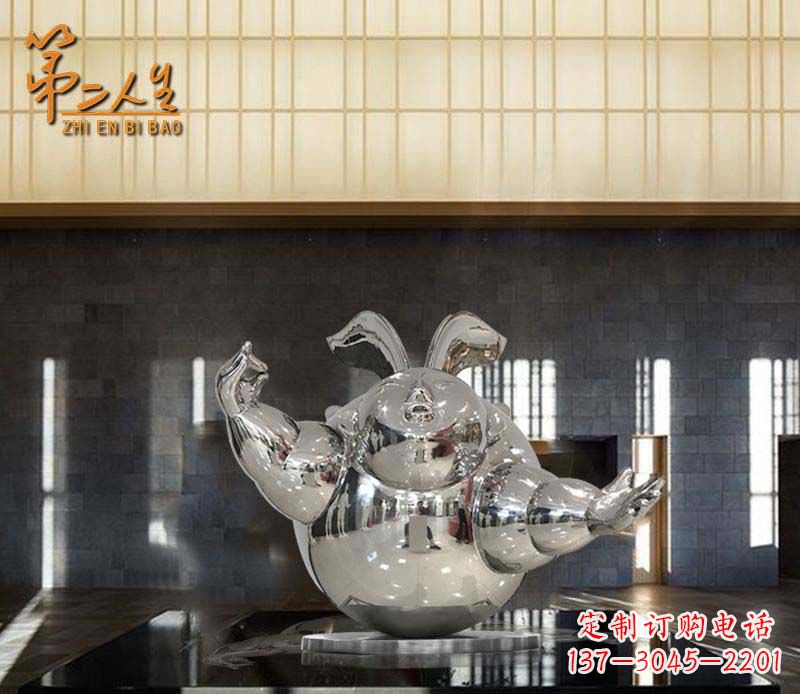 辽阳不锈钢兔子雕塑——精致雕刻的艺术品