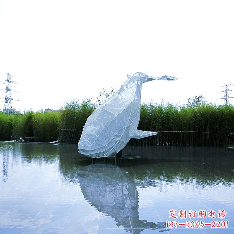 辽阳精美的不锈钢鲸鱼雕塑