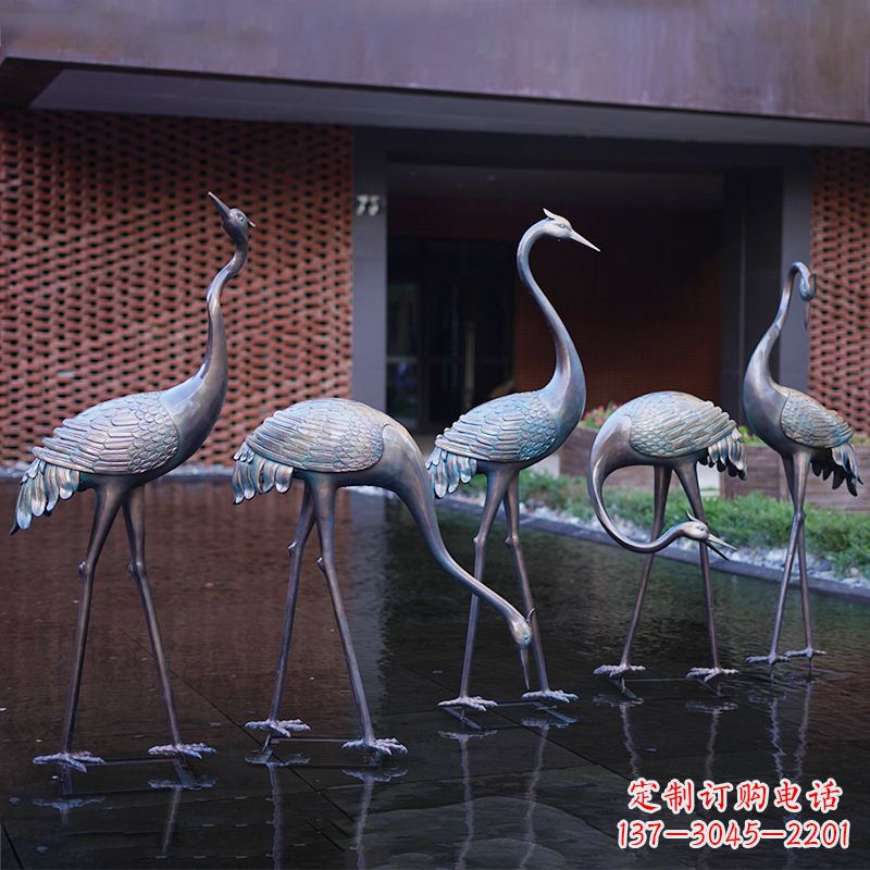 辽阳不锈钢仙鹤飞翔雕塑