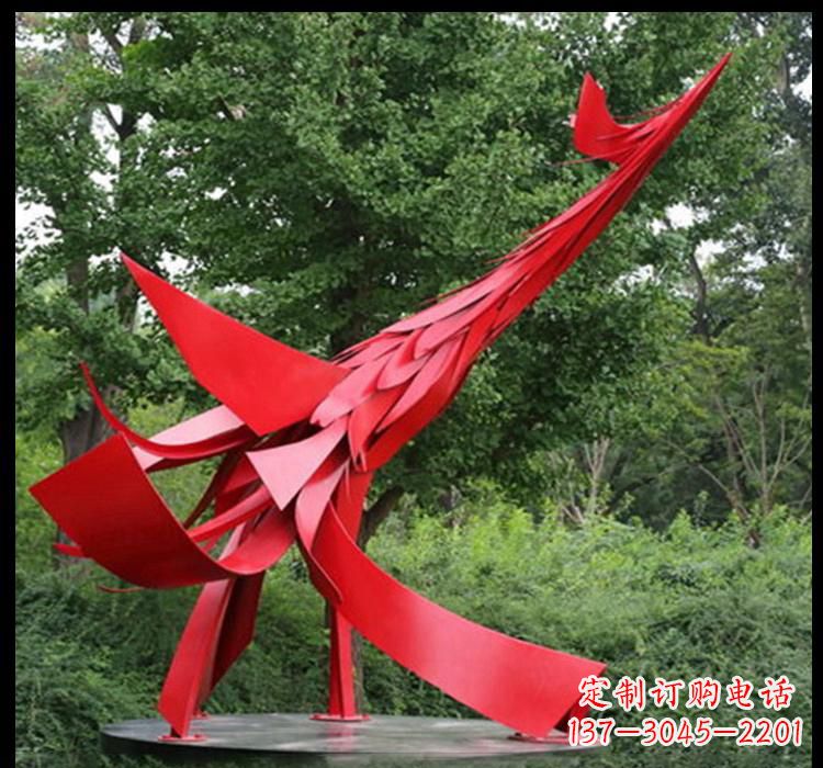 辽阳不锈钢凤凰雕塑——美丽而神秘的象征