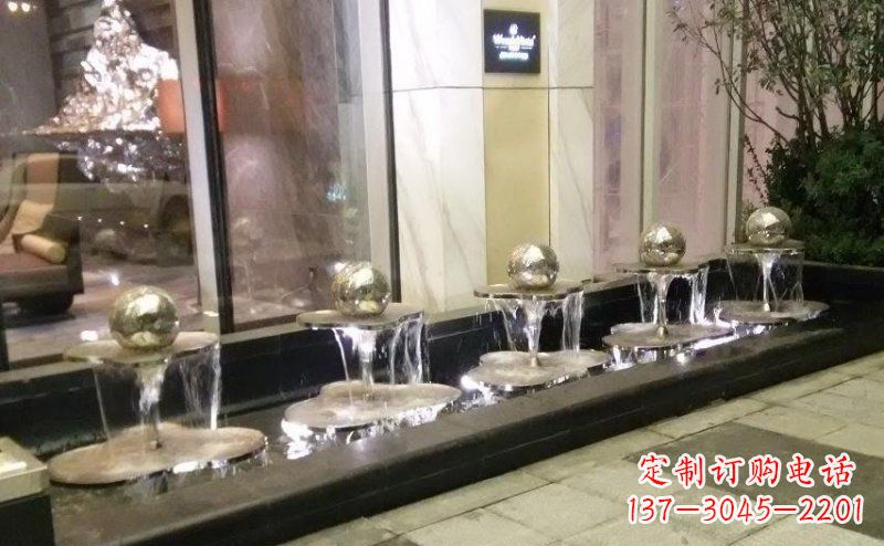 辽阳不锈钢小喷泉雕塑美丽之灵