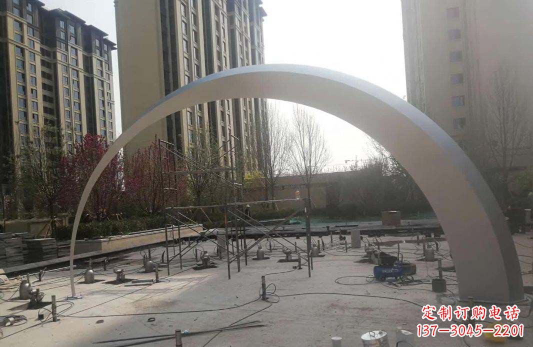 辽阳不锈钢小区拱门雕塑