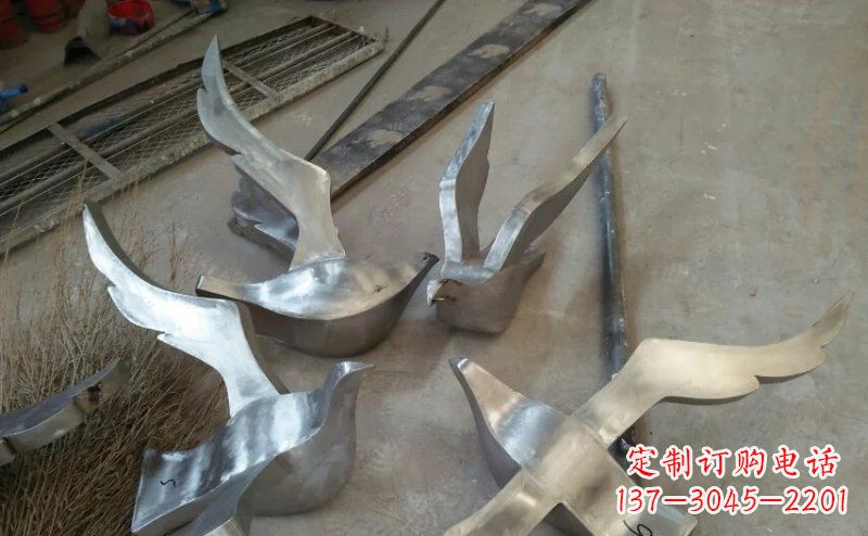 辽阳精美的不锈钢小型鸽子雕塑
