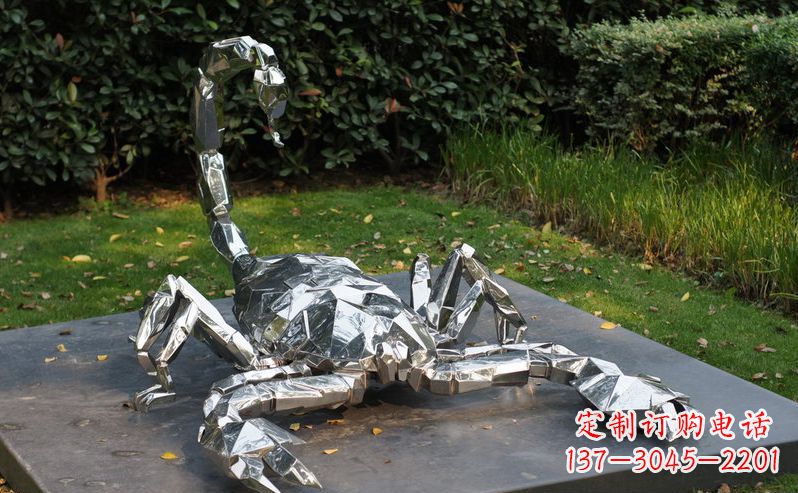 辽阳不锈钢蝎子动物雕塑