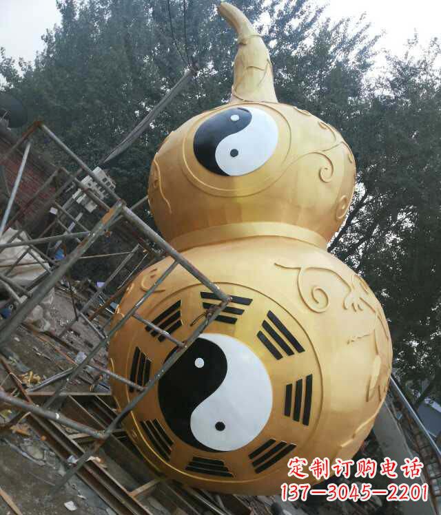辽阳精美不锈钢葫芦雕塑