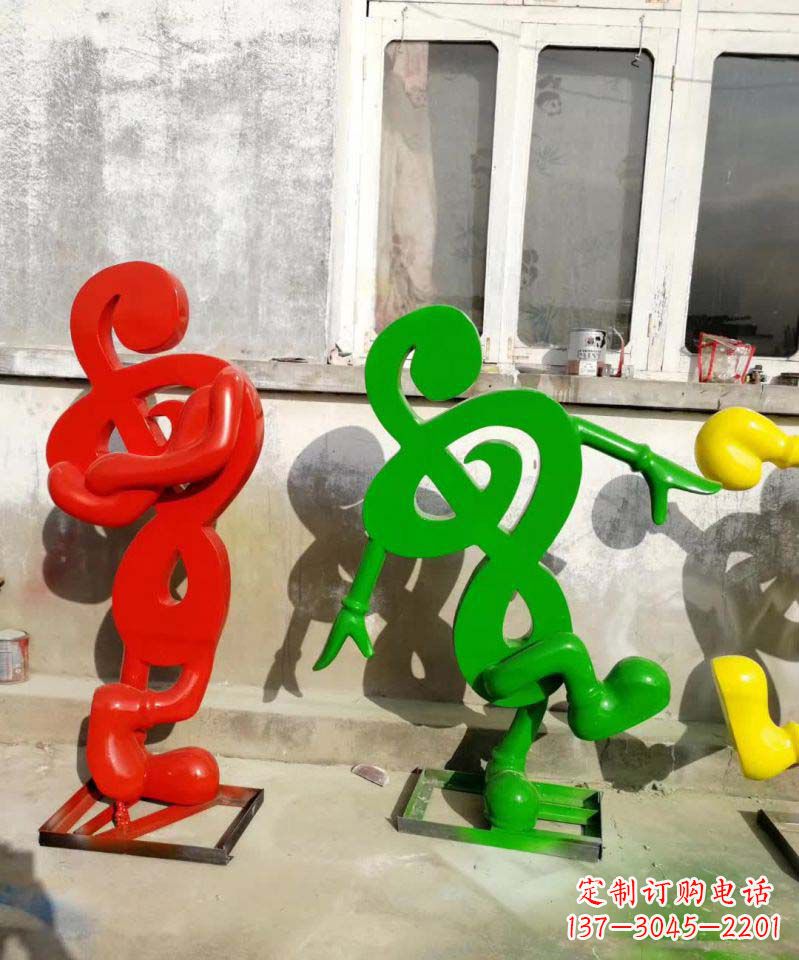 辽阳美妙音乐不锈钢音符雕塑