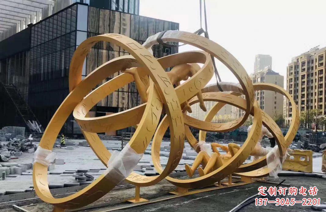 辽阳不锈钢音符运动人物雕塑艺术融合音乐