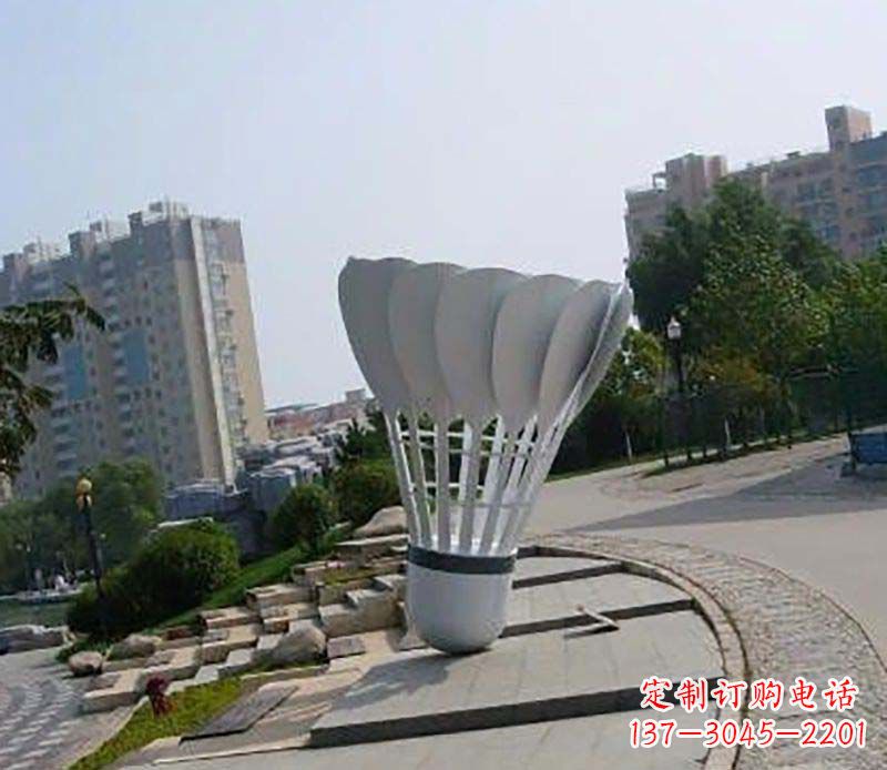 辽阳不锈钢羽毛球雕塑装点美丽的羽毛球世界