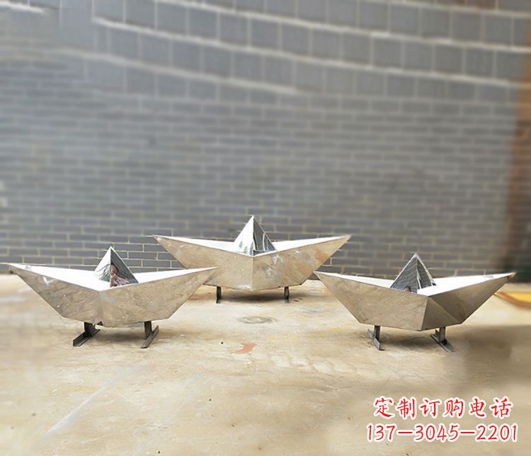 辽阳不锈钢元宝雕塑精致的艺术品