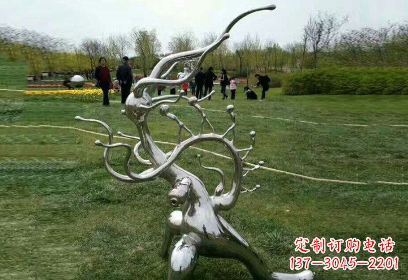 辽阳不锈钢树枝雕塑精美的艺术装饰