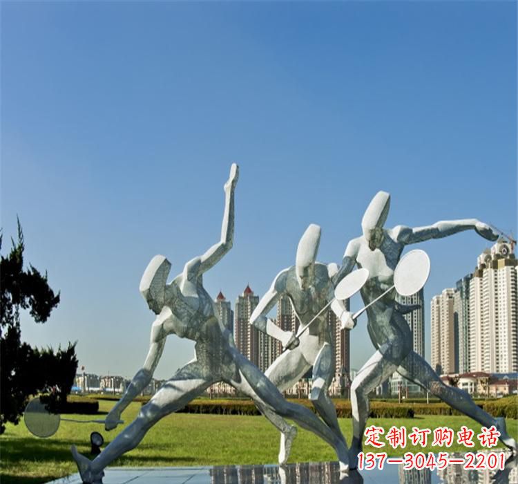 辽阳不锈钢羽毛球雕塑——拓展你的园林视野