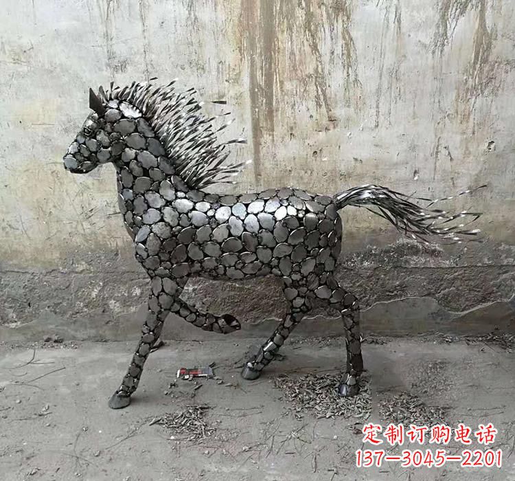 辽阳不锈钢园林动物马雕塑