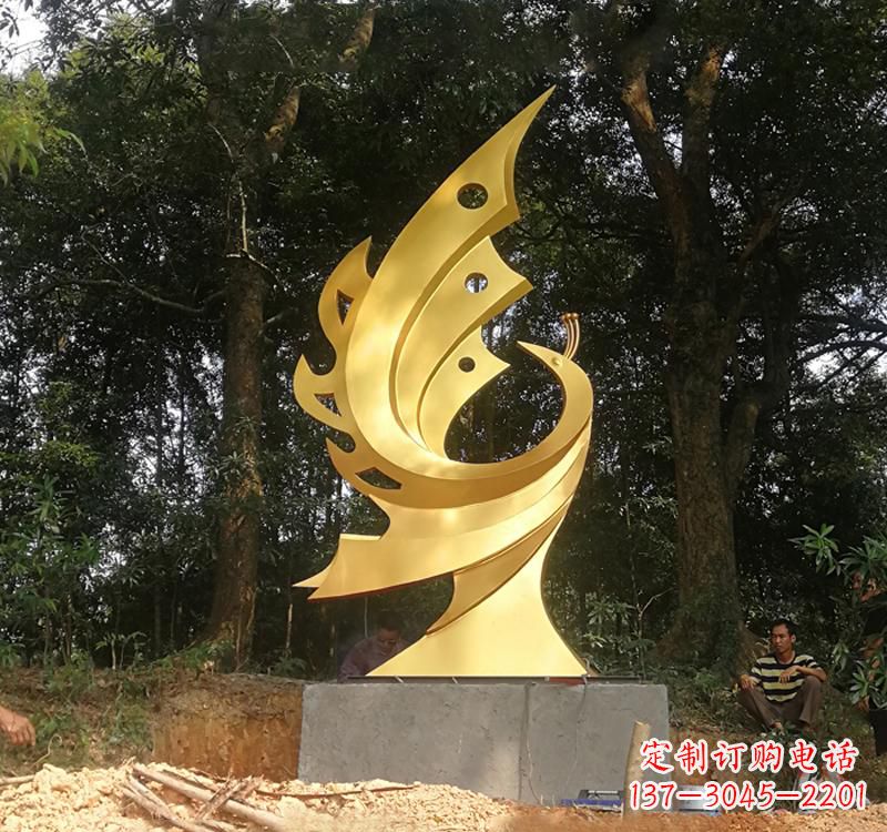 辽阳不锈钢凤凰雕塑——彰显传统文化之美