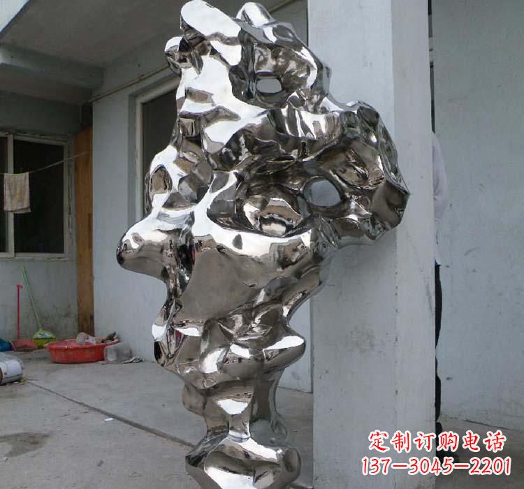 辽阳太湖石雕塑精美绝伦的不锈钢园林景观