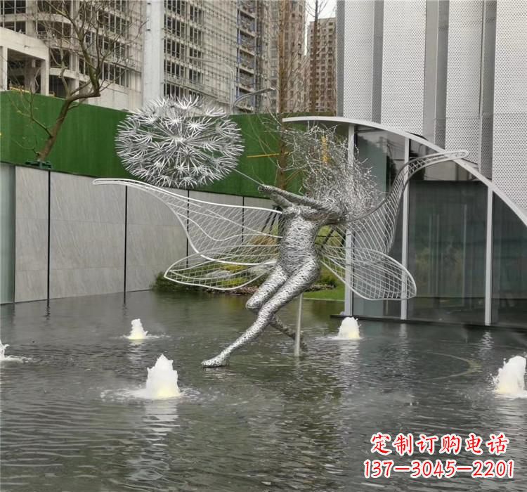 辽阳美丽的不锈钢蒲公英雕塑