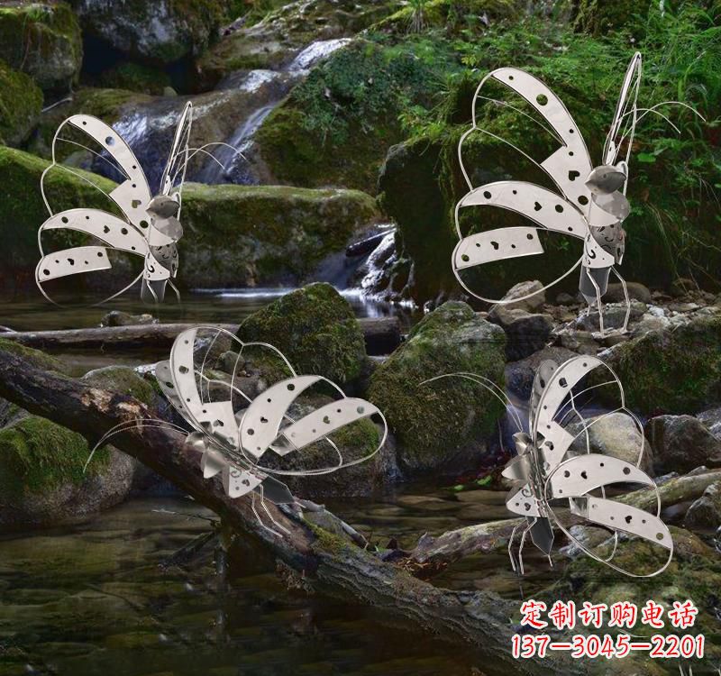 辽阳不锈钢园林艺术镂空蝴蝶雕塑——绽放自然之美