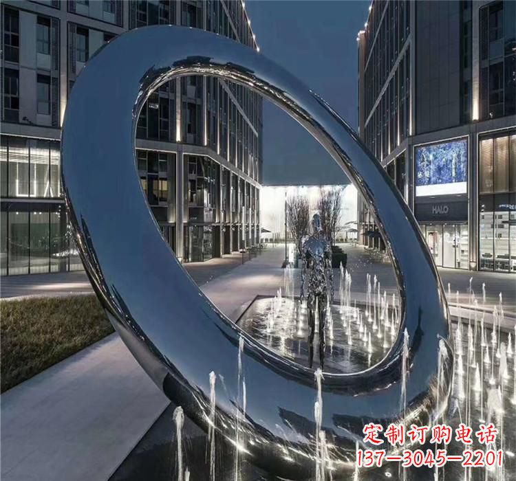 辽阳圆环景观雕塑令人惊叹的视觉奇观