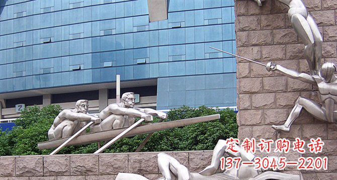 辽阳不锈钢运动员雕塑——震撼的街头景观