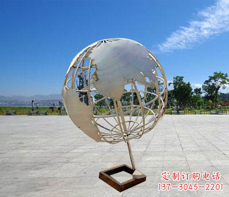 辽阳神奇的不锈钢地球仪雕塑