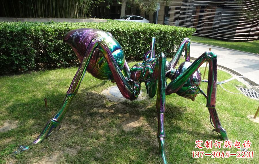 辽阳不锈钢蜘蛛园林景观雕塑
