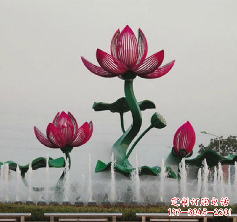 辽阳不锈钢莲花雕塑