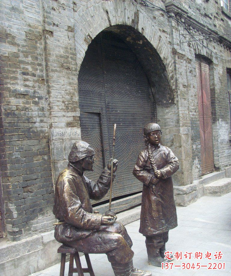 辽阳二胡铜雕艺术形式的精髓