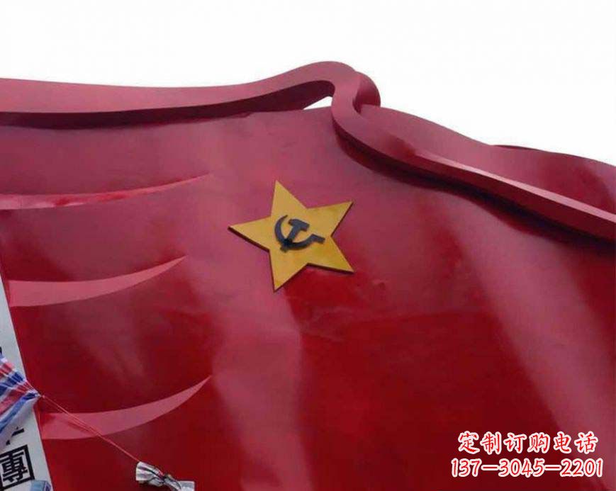 辽阳不锈钢党徽雕塑——传承红色基因