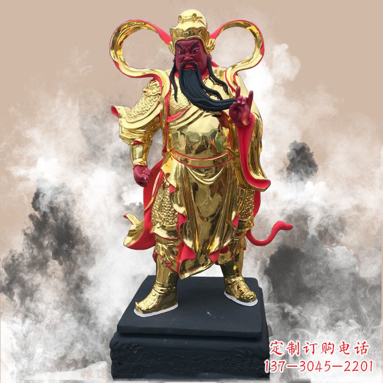 辽阳彩绘关公佛像
