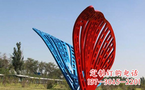辽阳彩色不锈钢蝴蝶雕塑