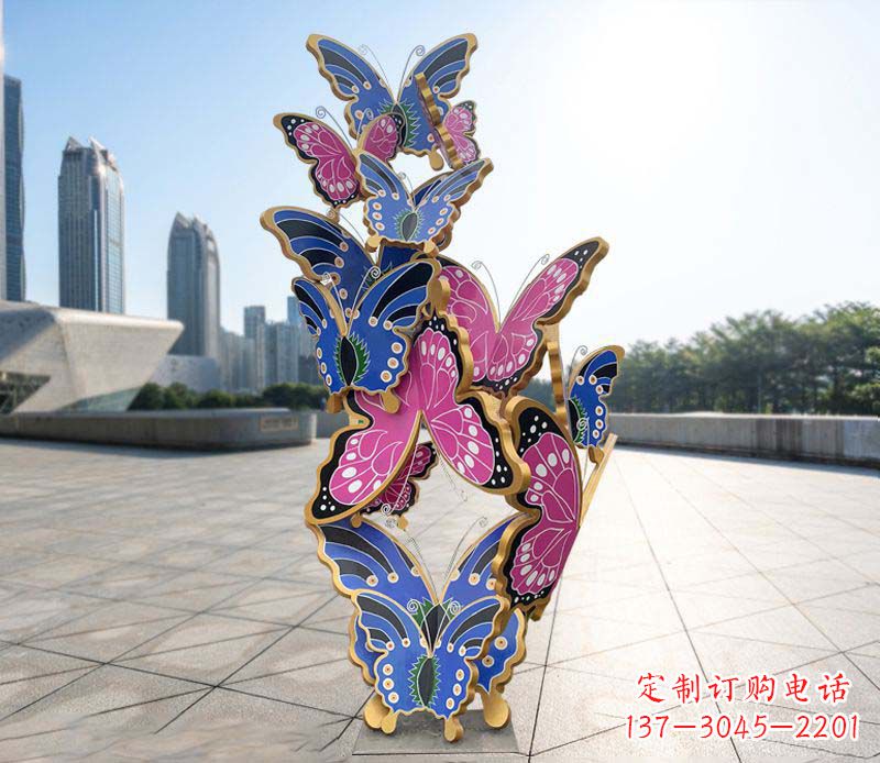 辽阳不锈钢蝴蝶雕塑美丽的艺术诠释