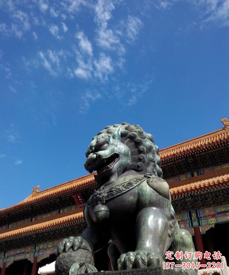 辽阳铜狮子雕塑——永恒的象征
