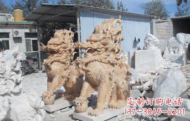 辽阳麒麟石雕一个具有传统文化精髓的艺术品