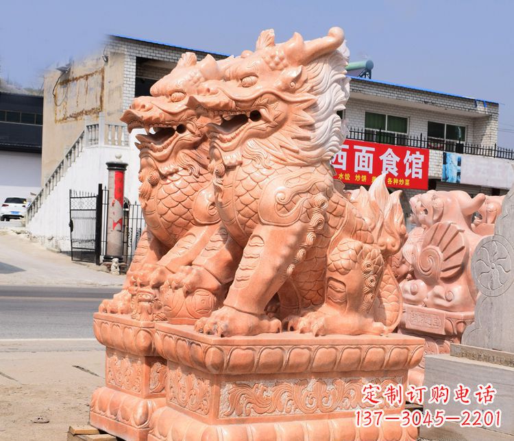 辽阳传说中的麒麟雕塑