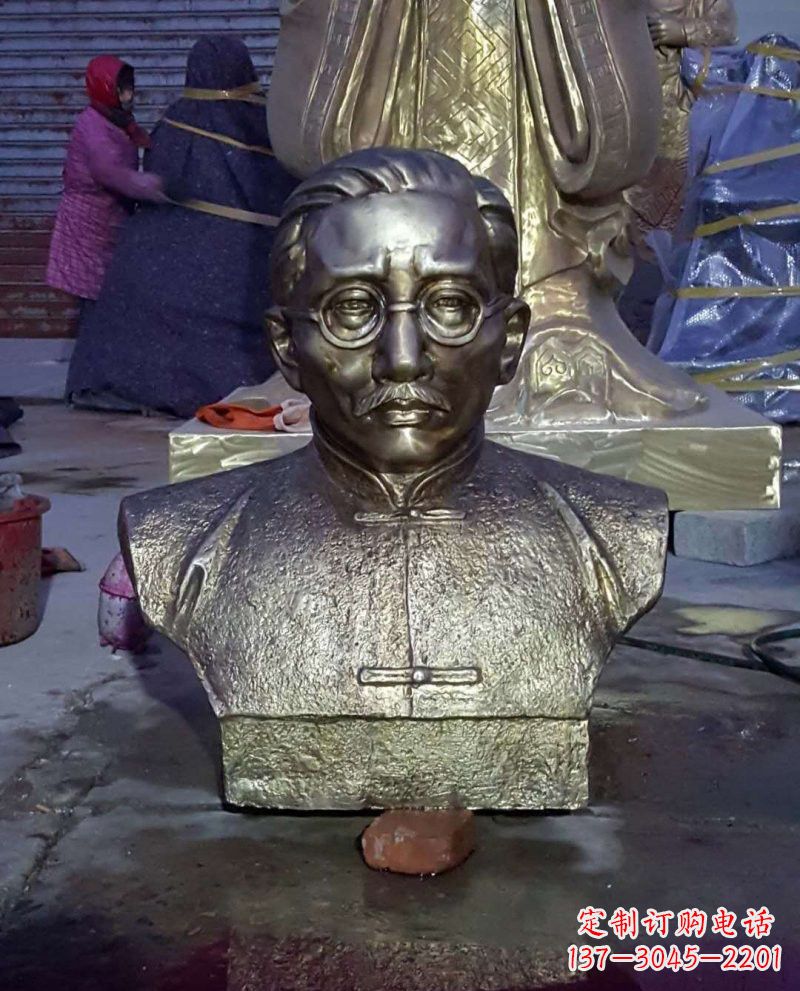 辽阳蔡元培雕塑传承睿智文化