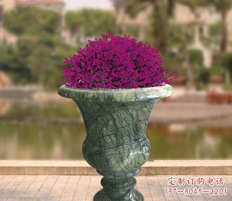 辽阳草白玉景观花盆