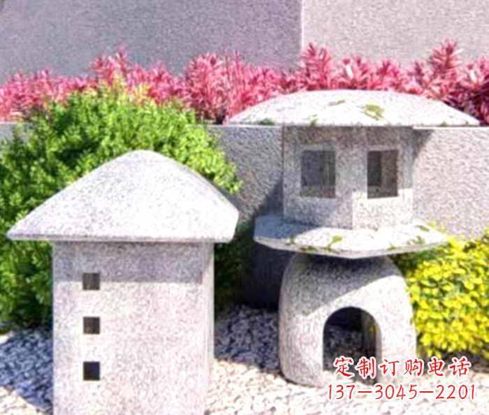 辽阳草坪大理石雕塑石灯