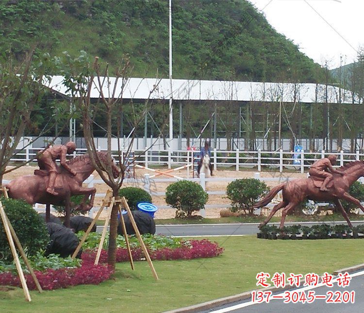 辽阳草原动物马铜雕摆件 (2)