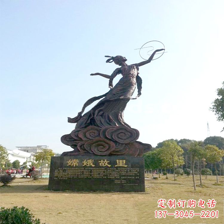 辽阳嫦娥传说一座神秘的雕像