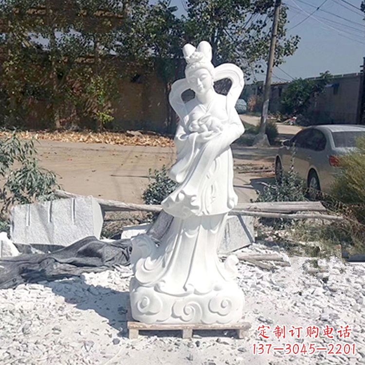 辽阳嫦娥奔月汉白玉精美雕像