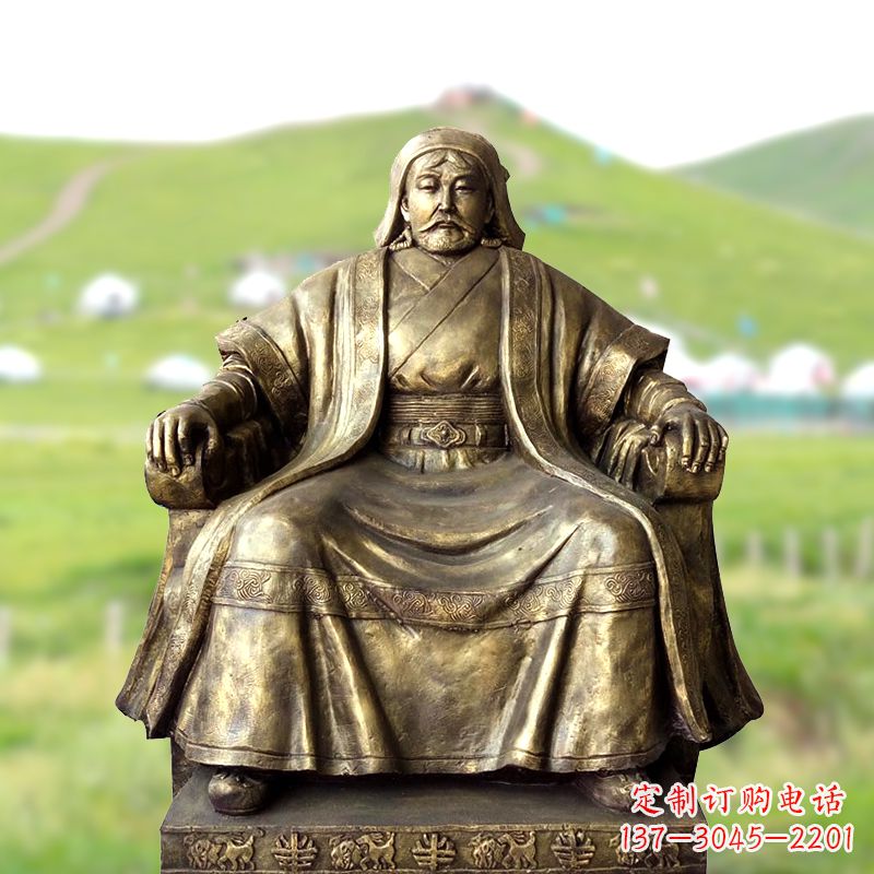 辽阳成吉思汗一件经典的玻璃钢雕塑