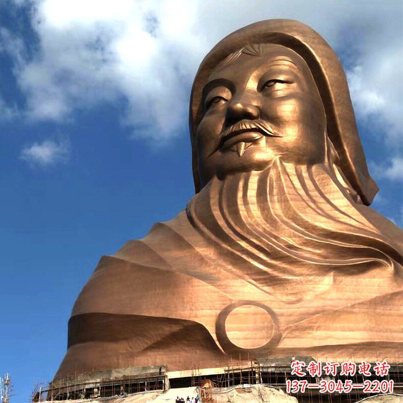 辽阳成吉思汗的传奇——大型头像雕塑