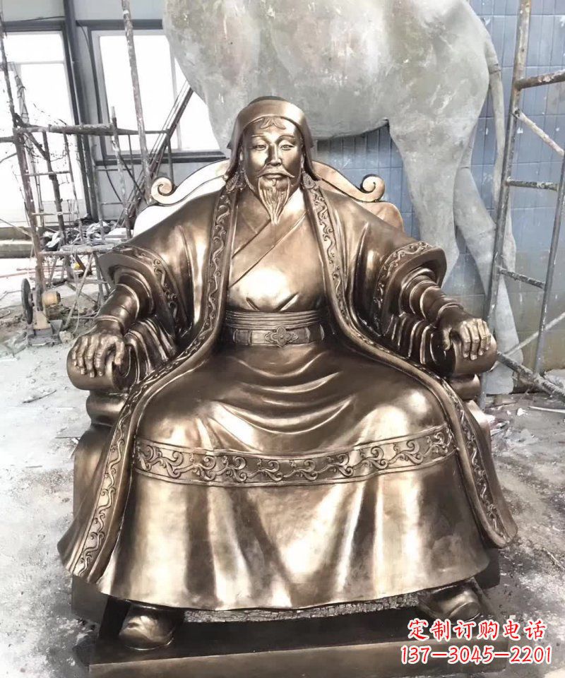 辽阳成吉思汗铜雕——象征着蒙古强大力量