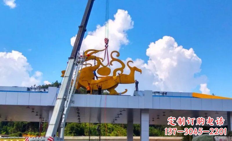 辽阳精美不锈钢龙雕塑,点缀城市之美