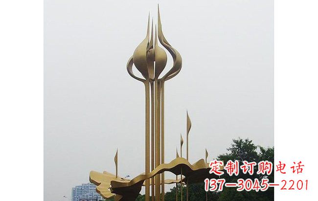 辽阳莲花雕塑缔造城市精神之家
