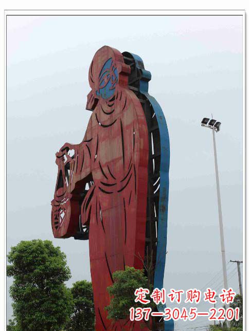 辽阳城市之美不锈钢提酒壶雕塑