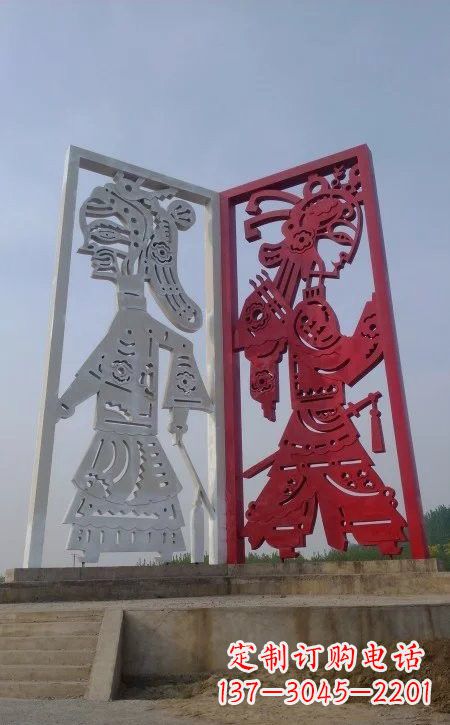 辽阳精美皮影戏雕塑——缔造中国城市文化新风貌