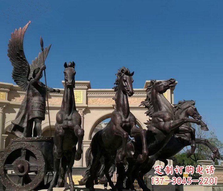 辽阳马雕塑引领全城欣赏